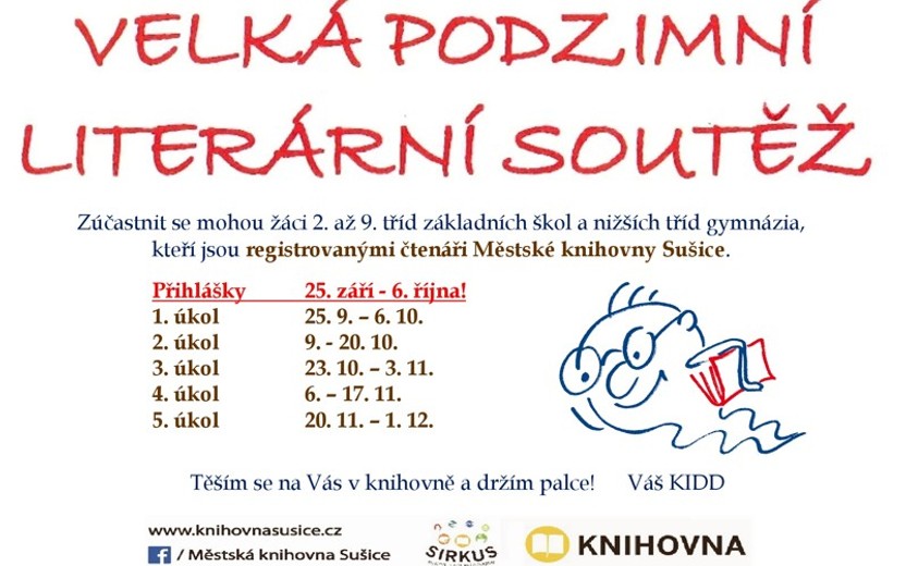25.9. - 1.12.2023: Velká podzimní literární soutěž