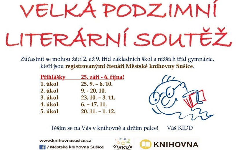 25.9. - 1.12.2023: Velká podzimní literární soutěž