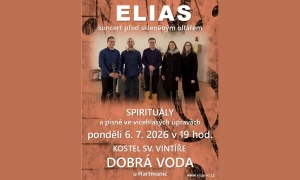 Koncert skupiny Elias před skleněným oltářem - Dobrá Voda u Hartmanic