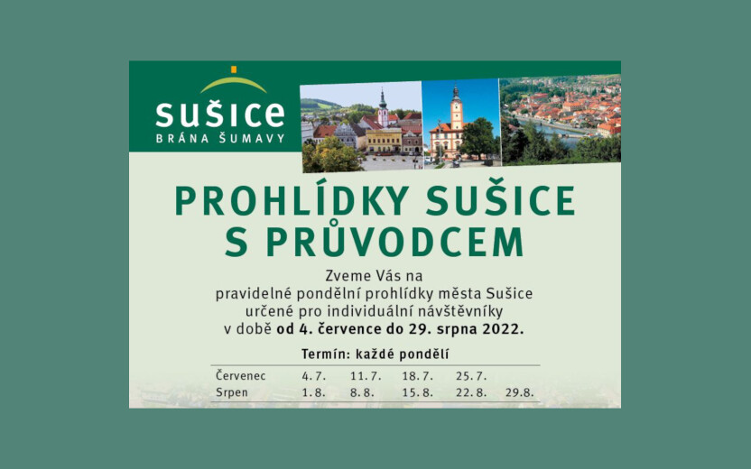 Prohlídky Sušice s průvodcem