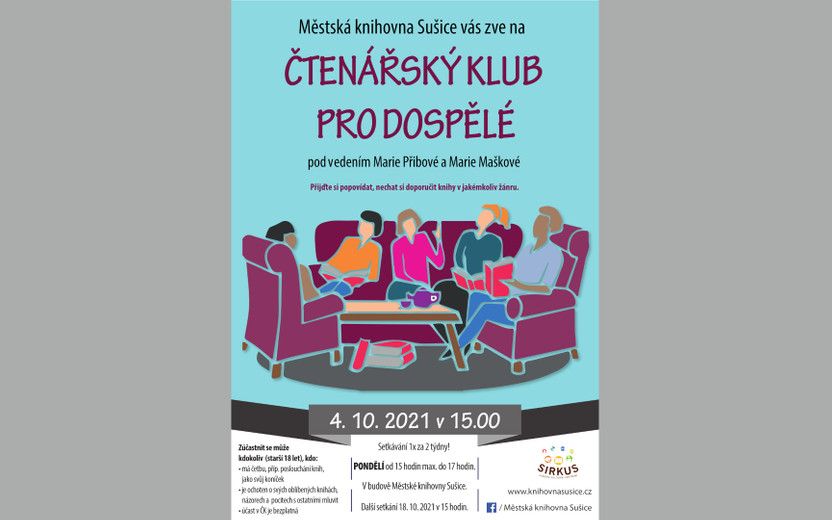 4. 10. 2021 Čtenářský klub pro dospělé