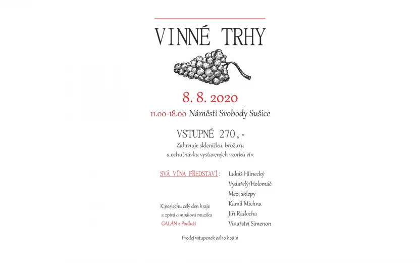Vinné trhy v Sušici