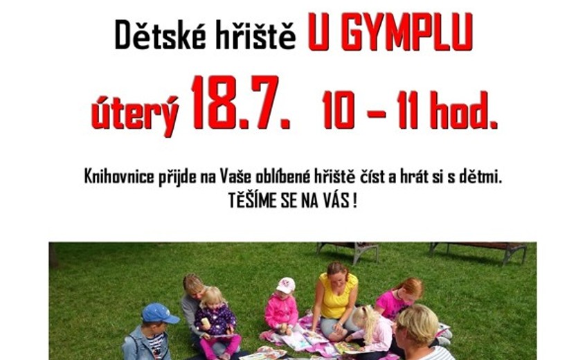 18.7.2023 10-11 hodin: Léto s knihovnou na dece - hřiště u gymplu 