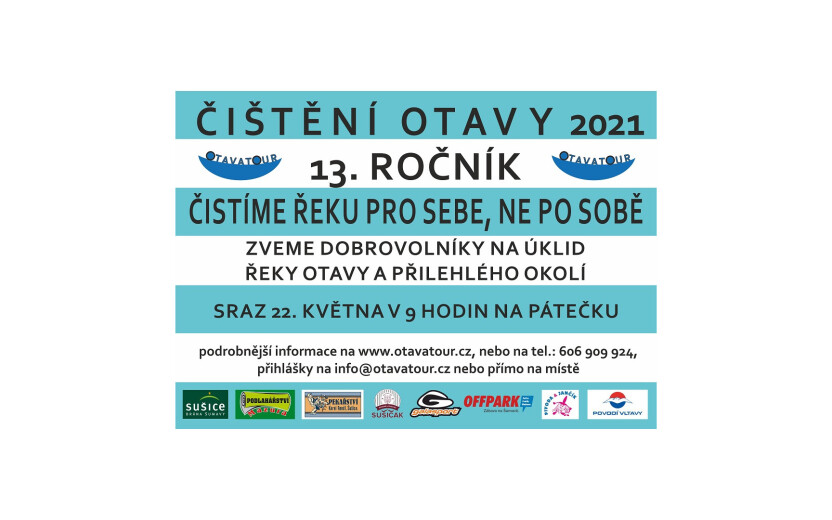 Čištění Otavy 2021