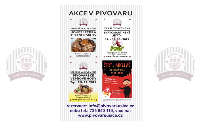 Pivovarské vepřové hody v Pivovaru u Švelchu